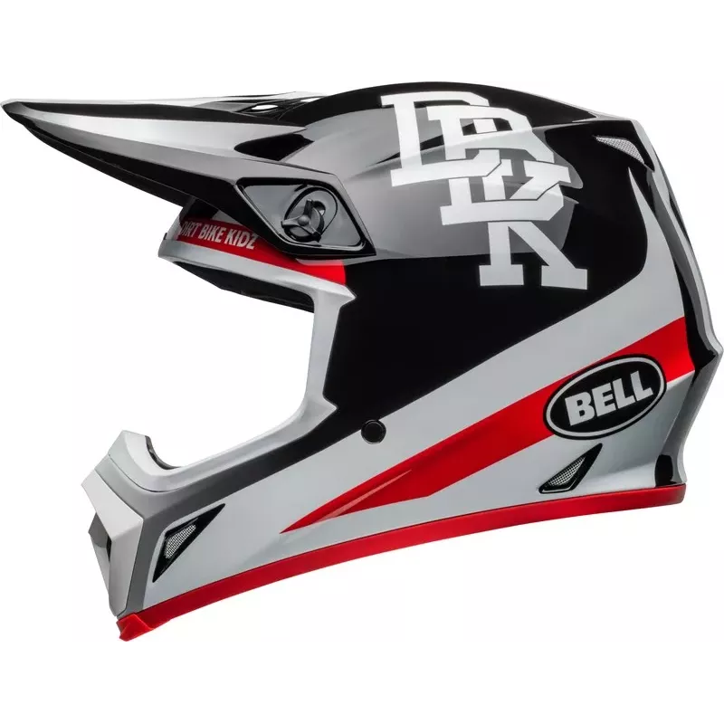 Casque BELL MX9 Mips Twitch DBK 24 Gloss blanc et noir Casque BELL MX9 Mips Twitch DBK 24 Gloss blanc et noir
