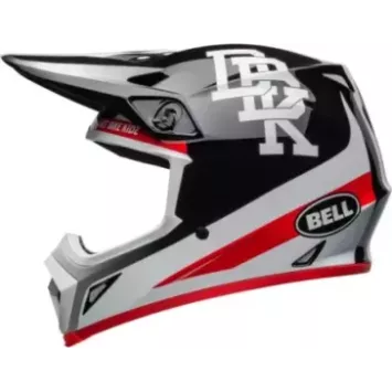 Casque BELL MX9 Mips Twitch DBK 24 Gloss blanc et noir