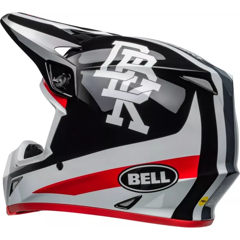 Casque BELL MX9 Mips Twitch DBK 24 Gloss blanc et noir Casque BELL MX9 Mips Twitch DBK 24 Gloss blanc et noir