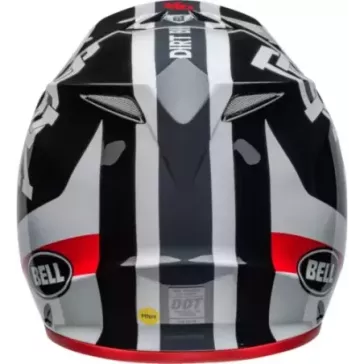 Casque BELL MX9 Mips Twitch DBK 24 Gloss blanc et noir
