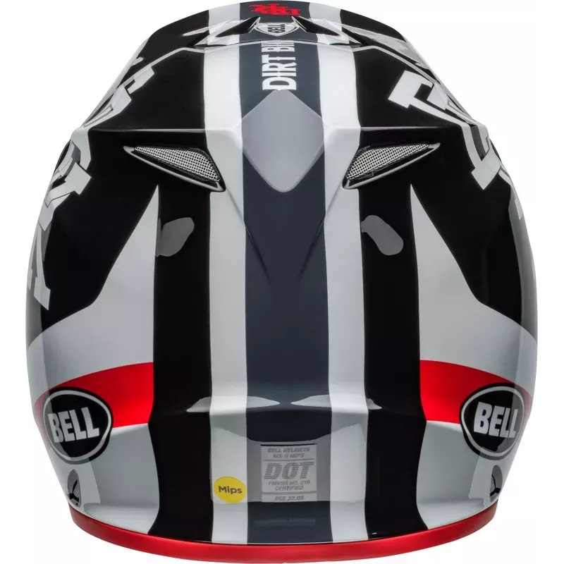 Casque BELL MX9 Mips Twitch DBK 24 Gloss blanc et noir Casque BELL MX9 Mips Twitch DBK 24 Gloss blanc et noir