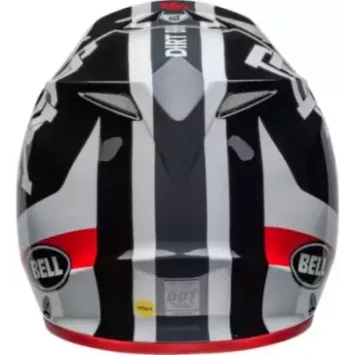 Casque BELL MX9 Mips Twitch DBK 24 Gloss blanc et noir