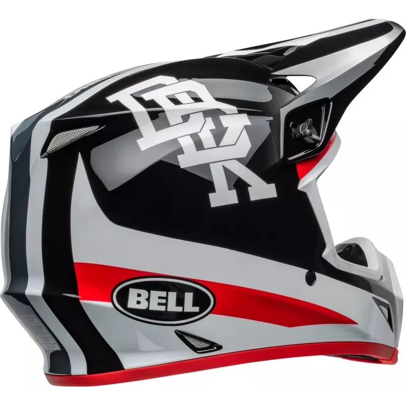 Casque BELL MX9 Mips Twitch DBK 24 Gloss blanc et noir Casque BELL MX9 Mips Twitch DBK 24 Gloss blanc et noir