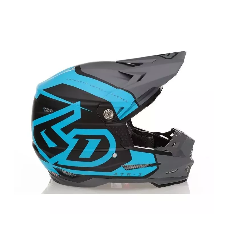 Casque 6D ATR-2 Torque Cyan Gris Mat