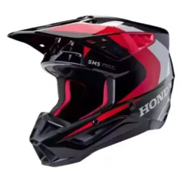 Casque Alpinestars S-M5 Honda Blanc Bleu Rouge Brillant