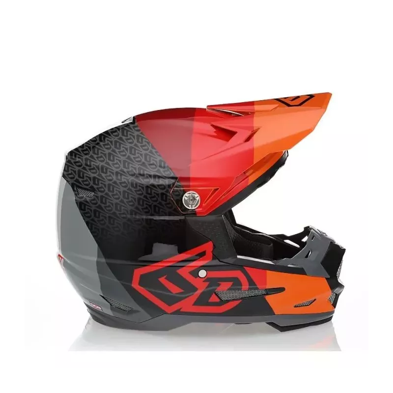 Casque 6D ATR-2 orange Rouge