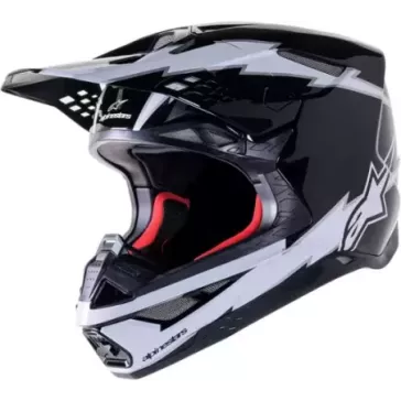 Casque ALPINESTARS S-M10 AMP noir blanc