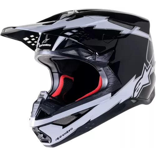 Casque ALPINESTARS S-M10 AMP noir blanc