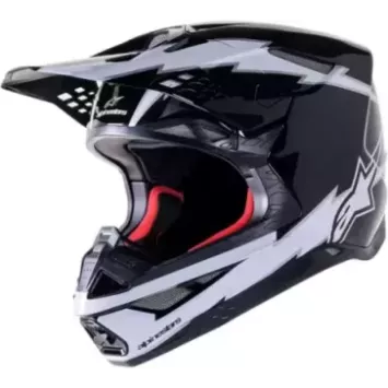 Casque ALPINESTARS S-M10 AMP noir blanc