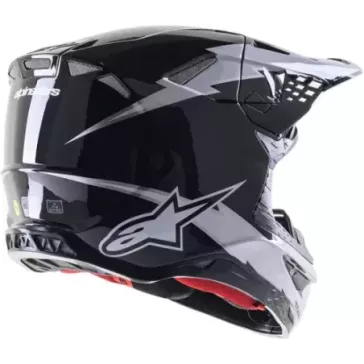 Casque ALPINESTARS S-M10 AMP noir blanc