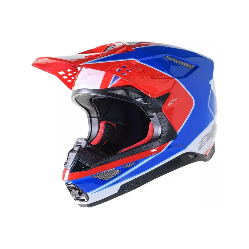 Casque ALPINESTARS S-M10 Aeon rouge bleu