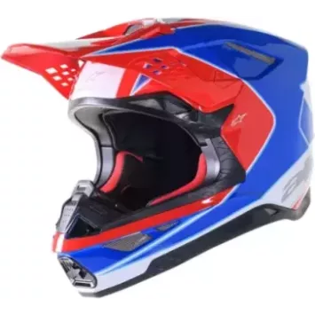 Casque ALPINESTARS S-M10 Aeon rouge bleu