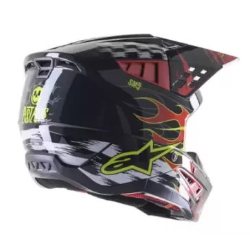 Casque ALPINESTARS S-M5 Rash rouge