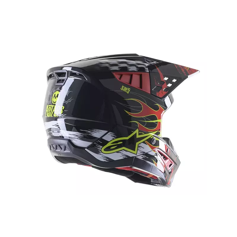 Casque ALPINESTARS S-M5 Rash rouge