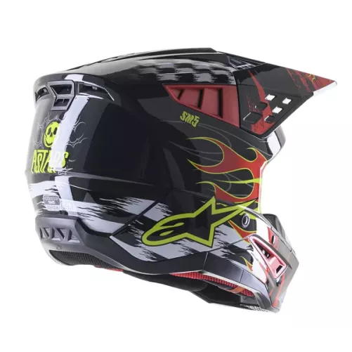 Casque ALPINESTARS S-M5 Rash rouge