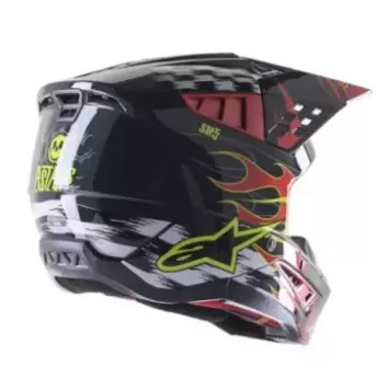 Casque ALPINESTARS S-M5 Rash rouge