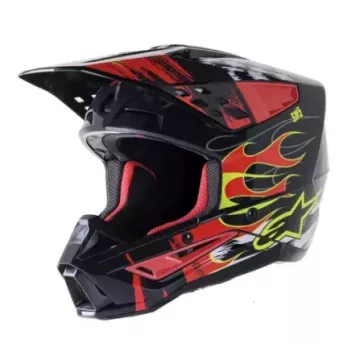 Casque ALPINESTARS S-M5 Rash rouge