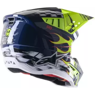 Casque ALPINESTARS S-M5 Rash navy jaune