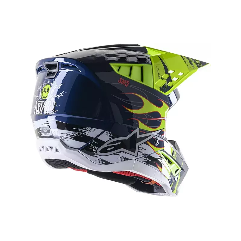 Casque ALPINESTARS S-M5 Rash navy jaune
