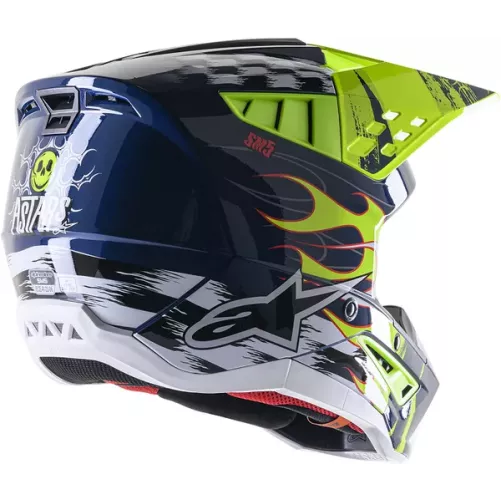 Casque ALPINESTARS S-M5 Rash navy jaune