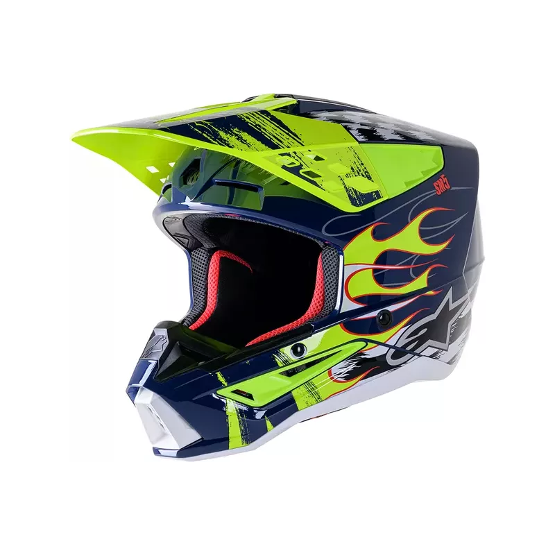 Casque ALPINESTARS S-M5 Rash navy jaune