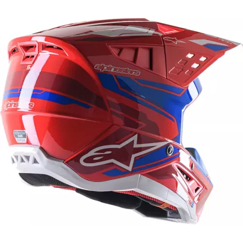 Casque ALPINESTARS S-M5 Action rouge bleu