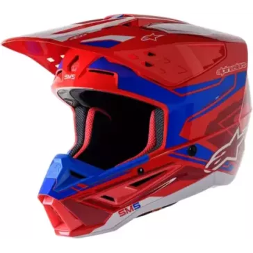 Casque ALPINESTARS S-M5 Action rouge bleu