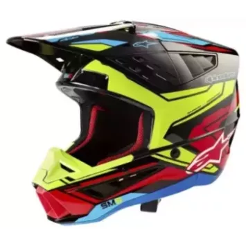 Casque ALPINESTARS S-M5 Action rouge bleu