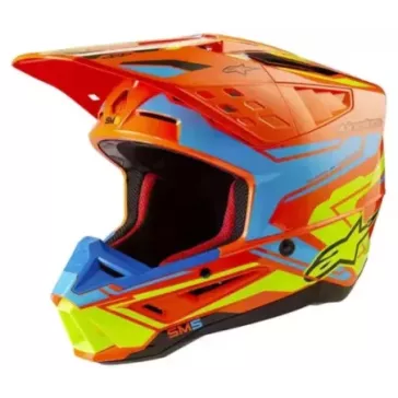 Casque ALPINESTARS S-M5 Action rouge bleu