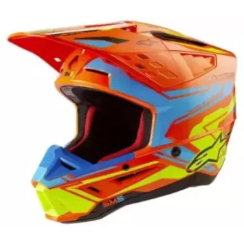 Casque ALPINESTARS S-M5 Action rouge bleu