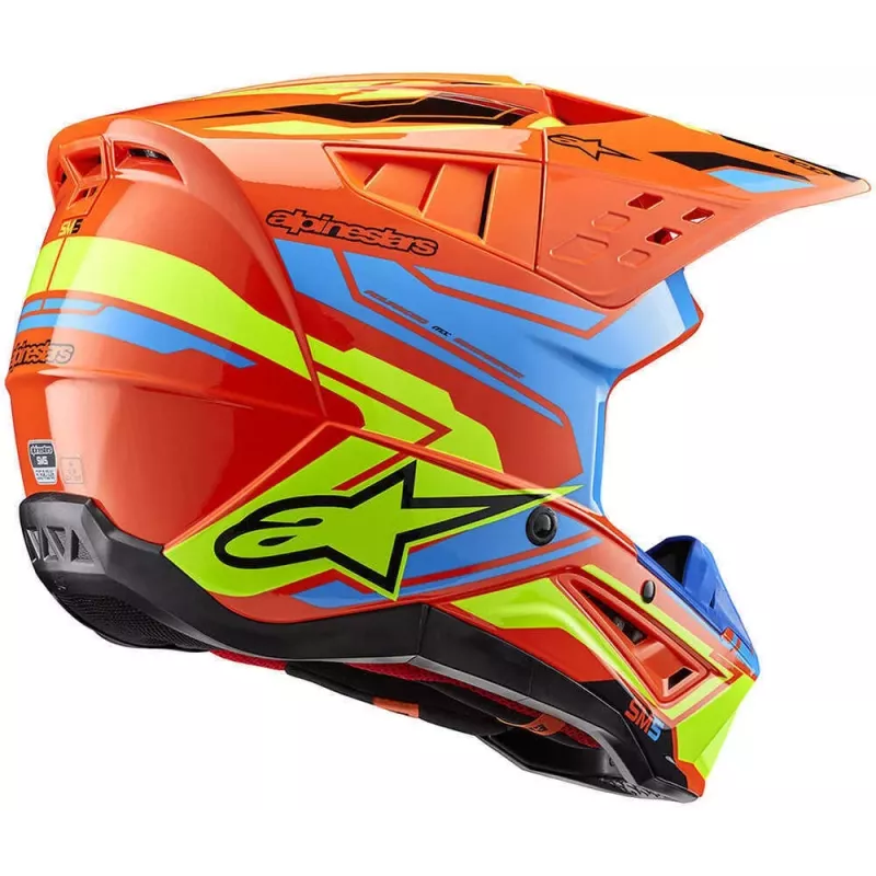 Casque ALPINESTARS S-M5 Action rouge bleu