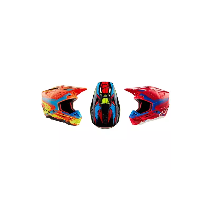 Casque ALPINESTARS S-M5 Action rouge bleu