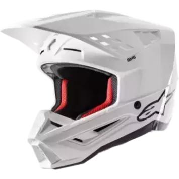 Casque ALPINESTARS S-M5 Solid Blanc
