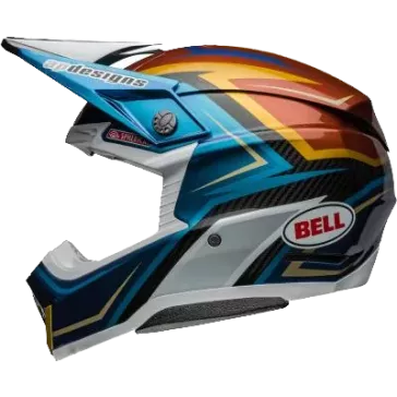 Casque BELL Moto 10 Spherical Tomac Replica 24 Gloss Blanc Or