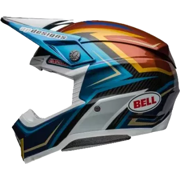 Casque BELL Moto 10 Spherical Tomac Replica 24 Gloss Blanc Or