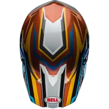 Casque BELL Moto 10 Spherical Tomac Replica 24 Gloss Blanc Or