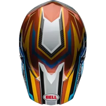 Casque BELL Moto 10 Spherical Tomac Replica 24 Gloss Blanc Or