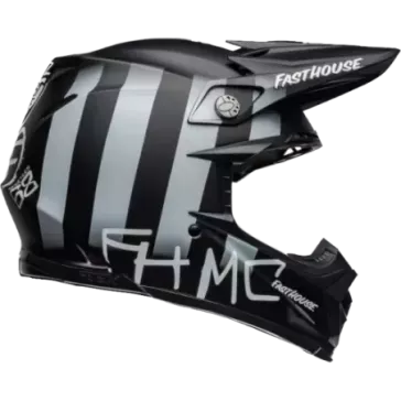 Casque BELL Moto 9S Flex Fasthouse MC Core Matte Noir Jaune