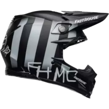 Casque BELL Moto 9S Flex Fasthouse MC Core Matte Noir Jaune