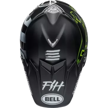 Casque BELL Moto 9S Flex Fasthouse MC Core Matte Noir Jaune