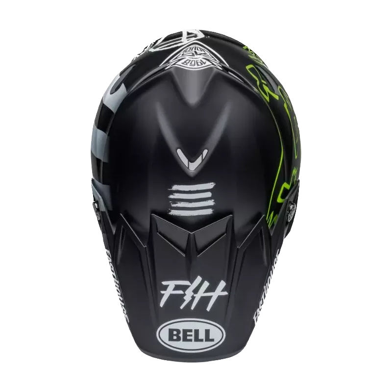Casque BELL Moto 9S Flex Fasthouse MC Core Matte Noir Jaune Casque BELL Moto 9S Flex Fasthouse MC Core Matte Noir Jaune