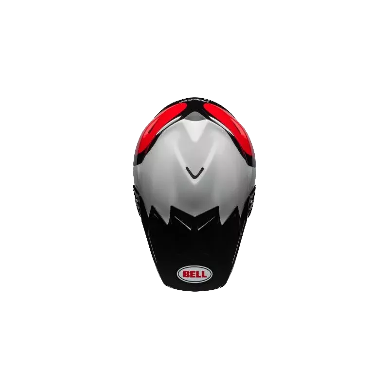 Casque BELL Moto 9S Flex Hello Cousteau Stripes Gloss Blanc Rouge Casque BELL Moto 9S Flex Hello Cousteau Stripes Gloss Blanc Rouge