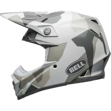 Casque BELL Moto 9S Flex Rover Gloss Blanc Camo