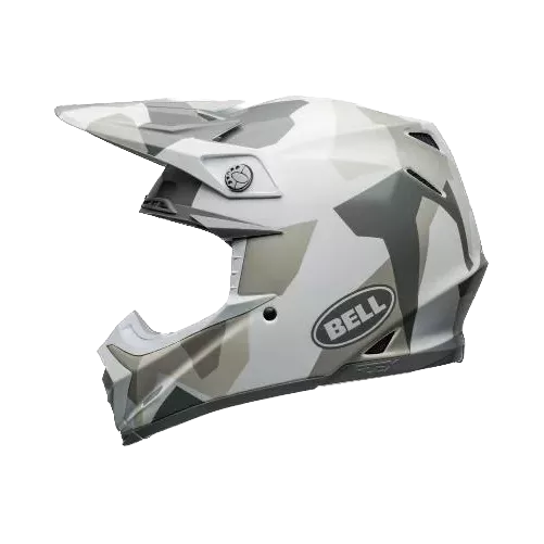 Casque BELL Moto 9S Flex Rover Gloss Blanc Camo
