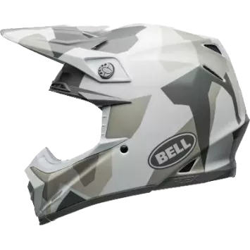 Casque BELL Moto 9S Flex Rover Gloss Blanc Camo
