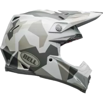 Casque BELL Moto 9S Flex Rover Gloss Blanc Camo