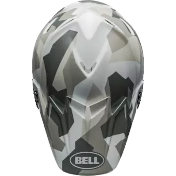 Casque BELL Moto 9S Flex Rover Gloss Blanc Camo