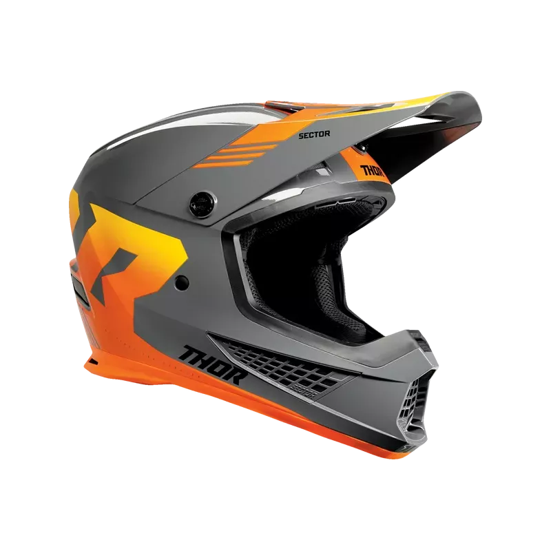 Casque THOR Sector 2 Carve Helmet Grey Orange