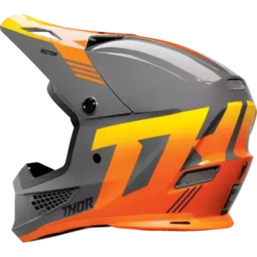 Casque THOR Sector 2 Carve Helmet Grey Orange