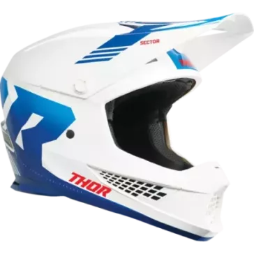 Casque THOR Sector 2 Carve Helmet White Blue